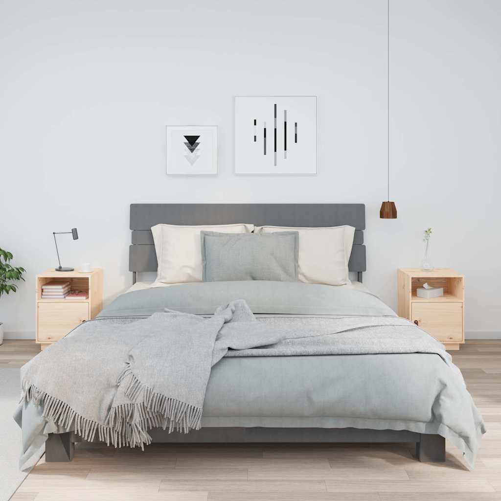 vidaXL Bedside Cabinets 40x34x55 cm Solid Wood Pine