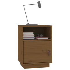 vidaXL Bedside Cabinet Honey Brown 40x34x55 cm Solid Wood Pine 4