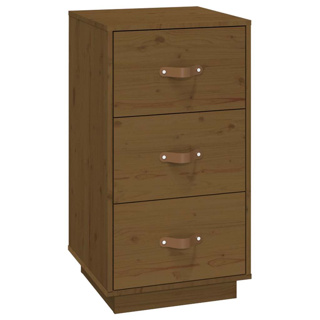 vidaXL Bedside Cabinet | Honey Brown | Solid Pine Wood | 40x40x75 cm 2