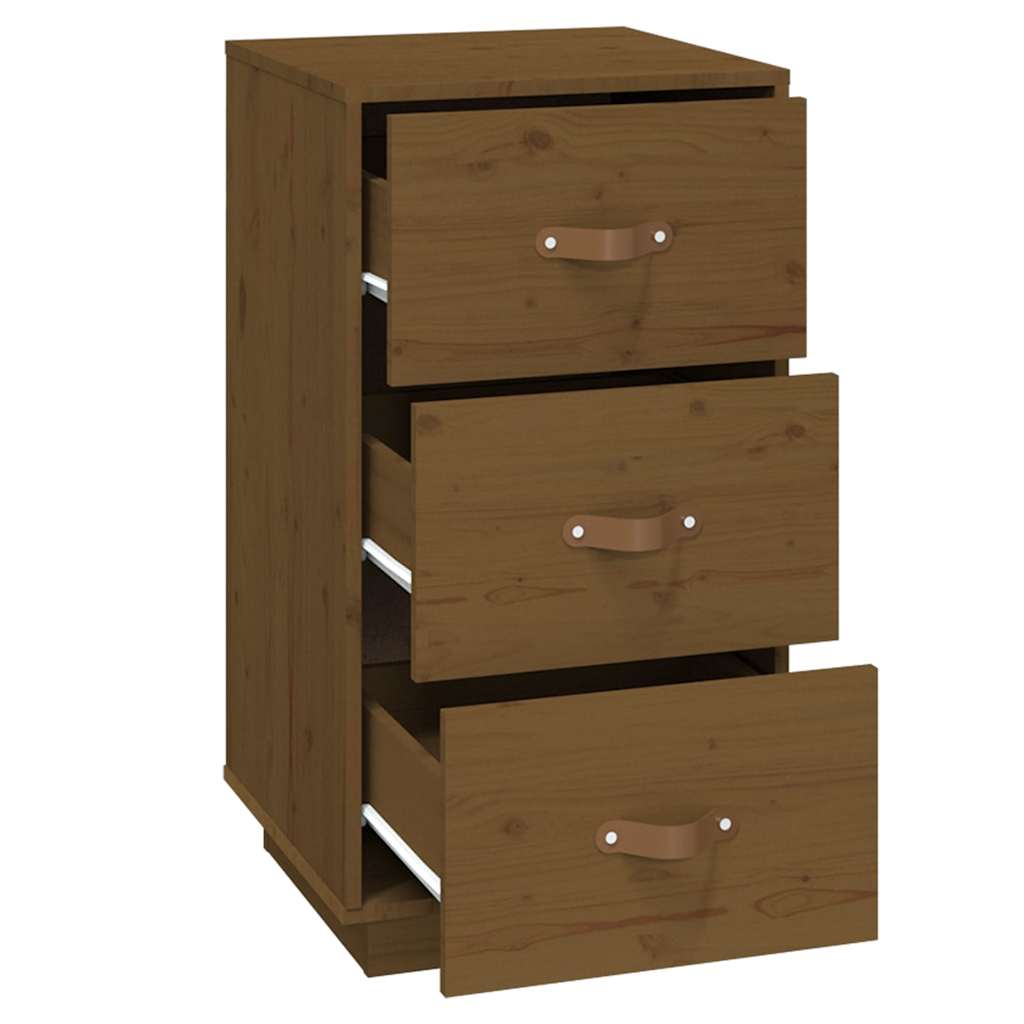 vidaXL Bedside Cabinet | Honey Brown | Solid Pine Wood | 40x40x75 cm 6