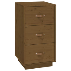 vidaXL Bedside Cabinets 2 pcs Honey Brown 40x40x75 cm Solid Wood Pine 6