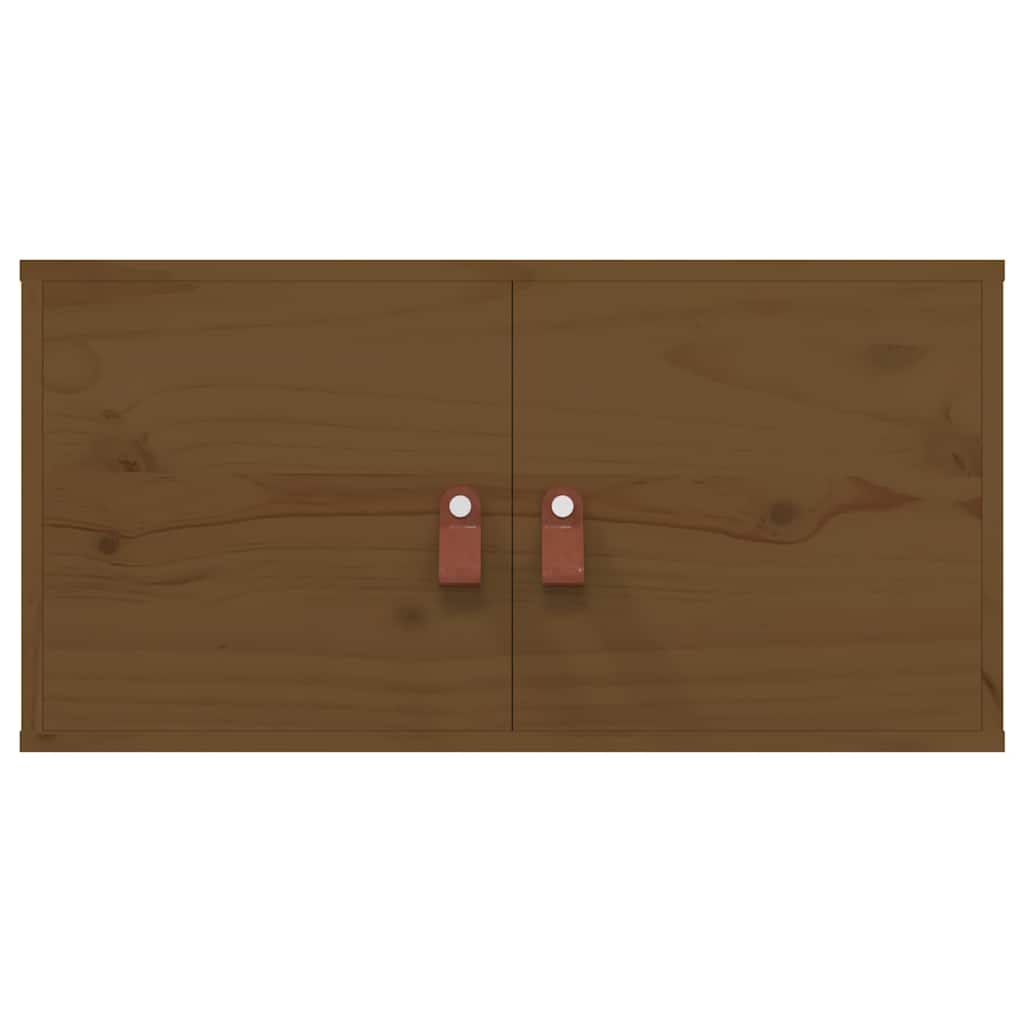 vidaXL Wall Cabinets 2 pcs Honey Brown 60x30x30 cm Solid Wood Pine 5