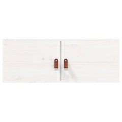 vidaXL Wall Cabinet White 80x30x30 cm Solid Wood Pine 4