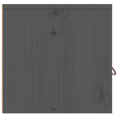 Wall Cabinet 80x30x30 cm Solid Wood Pine Grey 1