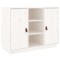 Sideboard 100x40x75 cm Solid Wood Pine White