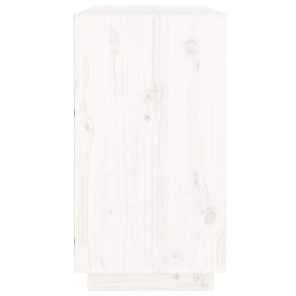 Sideboard 100x40x75 cm Solid Wood Pine White