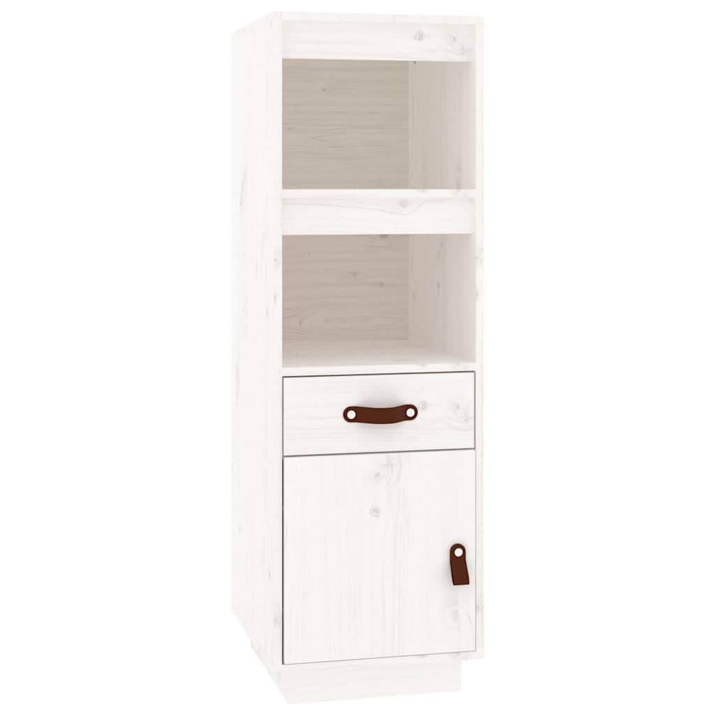 vidaXL Highboard White 34x40x108,5 cm Solid Wood Pine 2
