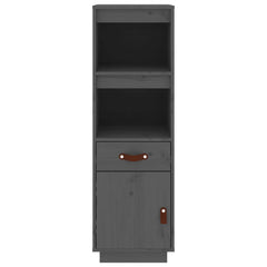 vidaXL Highboard Grey 34x40x108,5 cm Solid Wood Pine 5