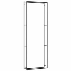 vidaXL Firewood Rack Matt Black 110x28x312 cm Steel 2