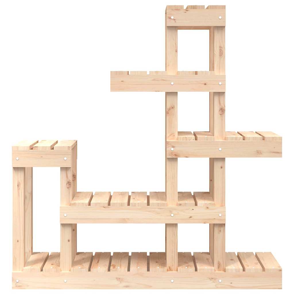vidaXL Plant Stand 92x25x97 cm Solid Wood Pine 5