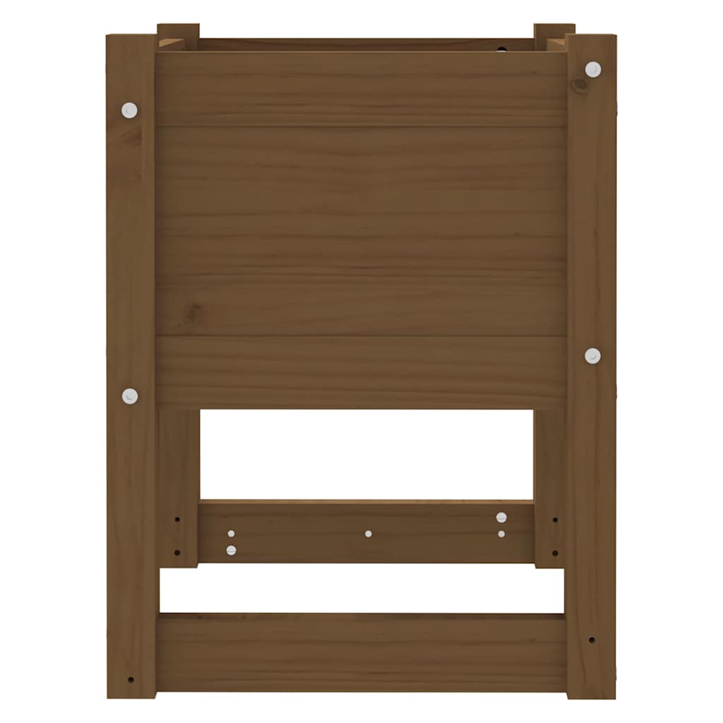 vidaXL Planters 2 pcs Honey Brown 40x40x52.5 cm Solid Wood Pine 6