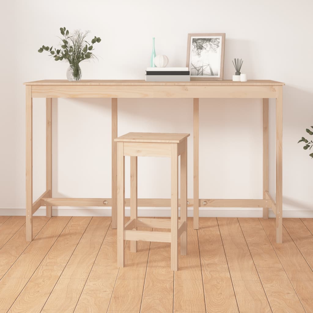 vidaXL Bar Table 180x80x110 cm Solid Wood Pine 1