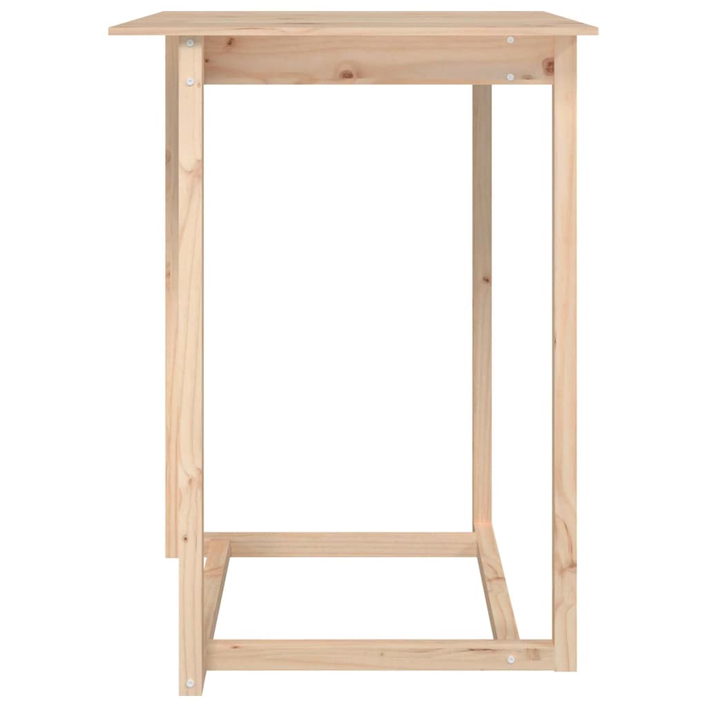vidaXL Bar Table 80x80x110 cm Solid Wood Pine 3