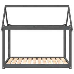 Dog Bed 111x80x100 cm Solid Wood Pine Grey