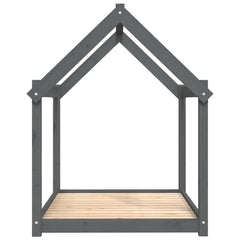 Dog Bed 111x80x100 cm Solid Wood Pine Grey
