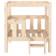 vidaXL Dog Bed 65.5x50.5x70 cm Solid Wood Pine 5