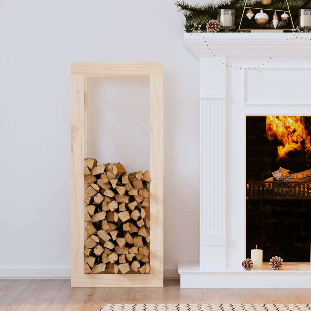 vidaXL Firewood Rack 41x25x100 cm Solid Wood Pine 1