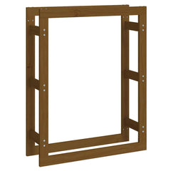 vidaXL Firewood Rack Honey Brown 80x25x100 cm Solid Wood Pine 2