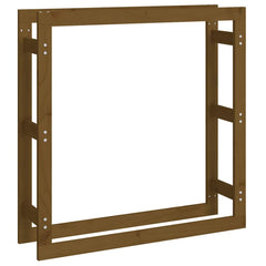 Firewood Rack Solid Wood Pine Honey brown 100 x 25 x 100 cm