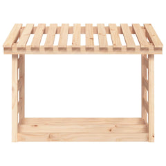 vidaXL Firewood Rack 108x64.5x78 cm Solid Wood Pine 5