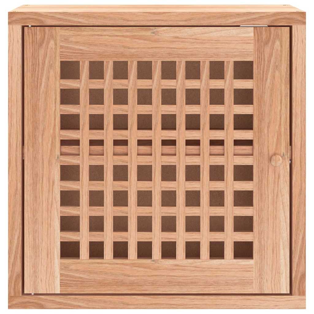 vidaXL Wall Cabinet 42x18x42 cm Solid Wood Walnut 3