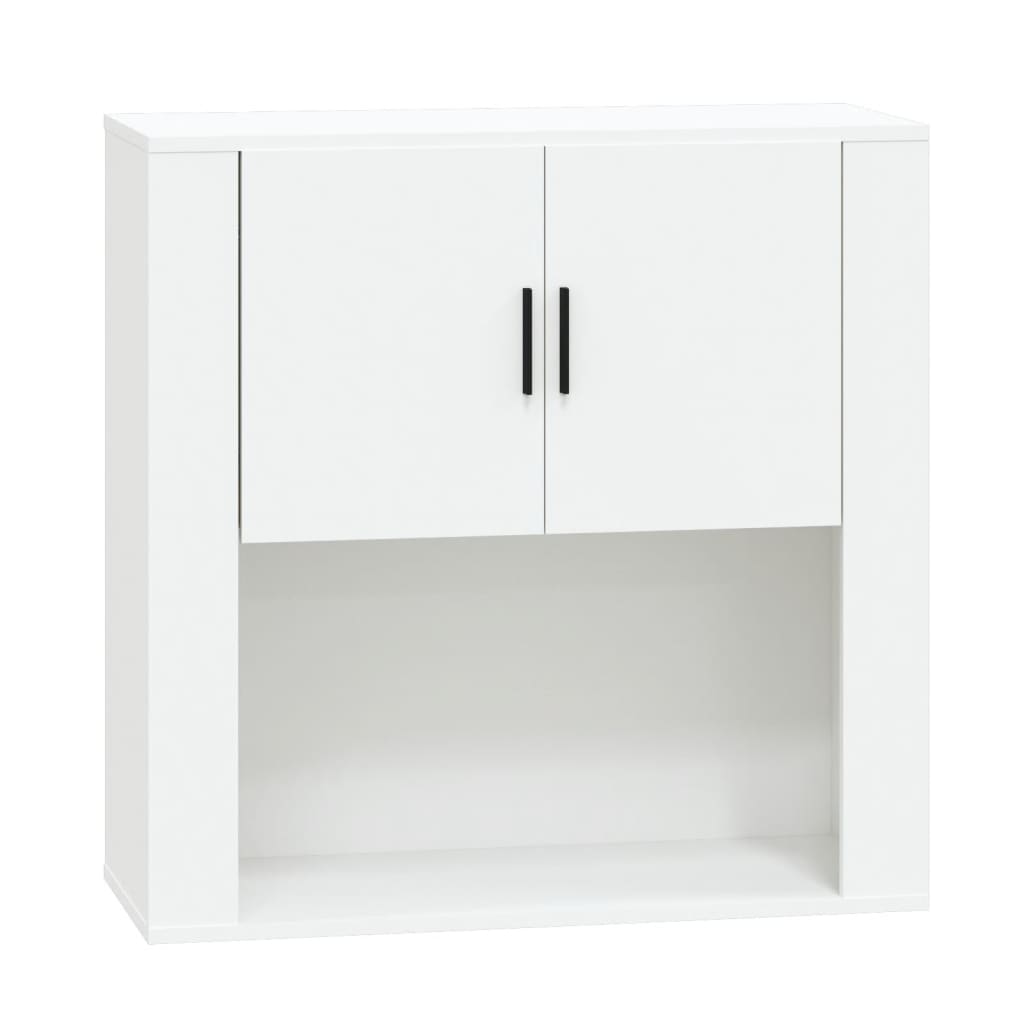 vidaXL Wall Cabinet White 80x33x80 cm Engineered Wood 2
