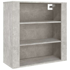 vidaXL Wall Cabinet Concrete Grey 80x33x80 cm Engineered Wood 2