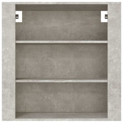 vidaXL Wall Cabinet Concrete Grey 80x33x80 cm Engineered Wood 3