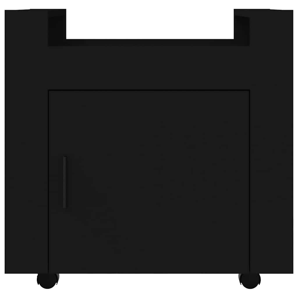 vidaXL Desk Trolley Black 60x45x60 cm Engineered Wood 6