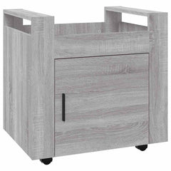 vidaXL Desk Trolley Grey Sonoma 60x45x60 cm Engineered Wood 2