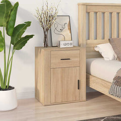 vidaXL Bedside Cabinet 50x36x60 cm Engineered Wood