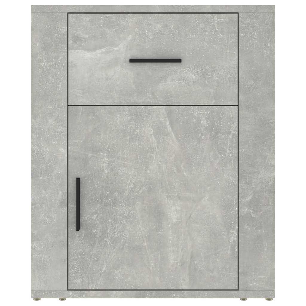 vidaXL Bedside Cabinet | Concrete Grey | Engineered wood | Small 6