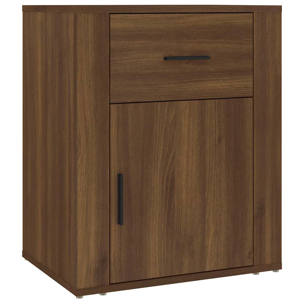 vidaXL Bedside Cabinet | Brown oak | Engineered wood | Medium | Bedside Cabinet 2