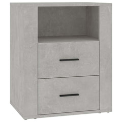 vidaXL Bedside Cabinet Concrete Grey 50x36x60 cm Engineered Wood 2