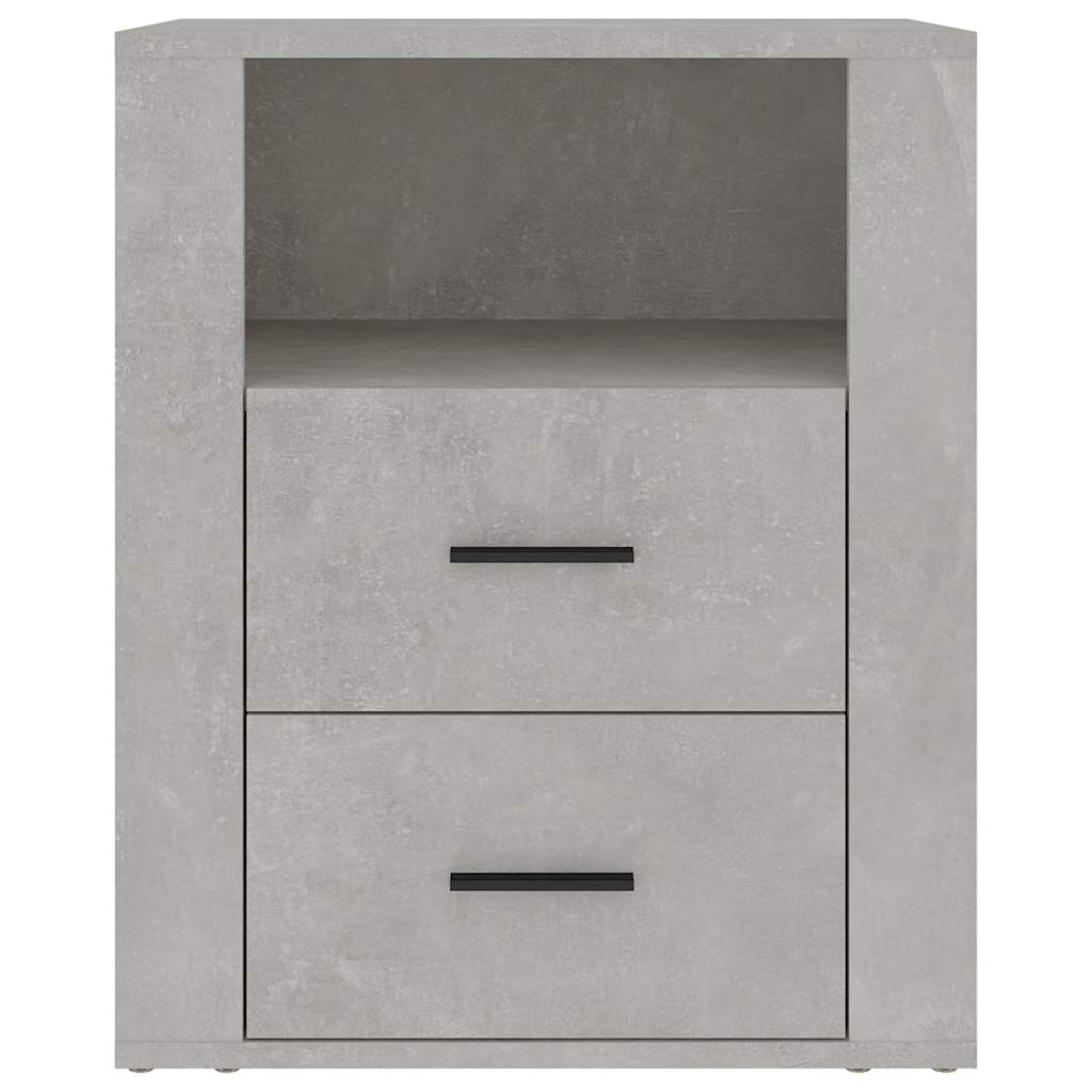 vidaXL Bedside Cabinet Concrete Grey 50x36x60 cm Engineered Wood 6