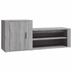 vidaXL Shoe Cabinet | Grey Sonoma | Engineered wood | Medium | Shoe Cabinet 2