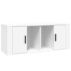 vidaXL TV Cabinet White 100x35x40 cm Engineered Wood 2