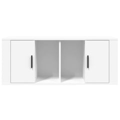vidaXL TV Cabinet White 100x35x40 cm Engineered Wood 5
