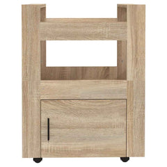 vidaXL Kitchen Trolley Sonoma Oak 60x45x80 cm Engineered Wood 5