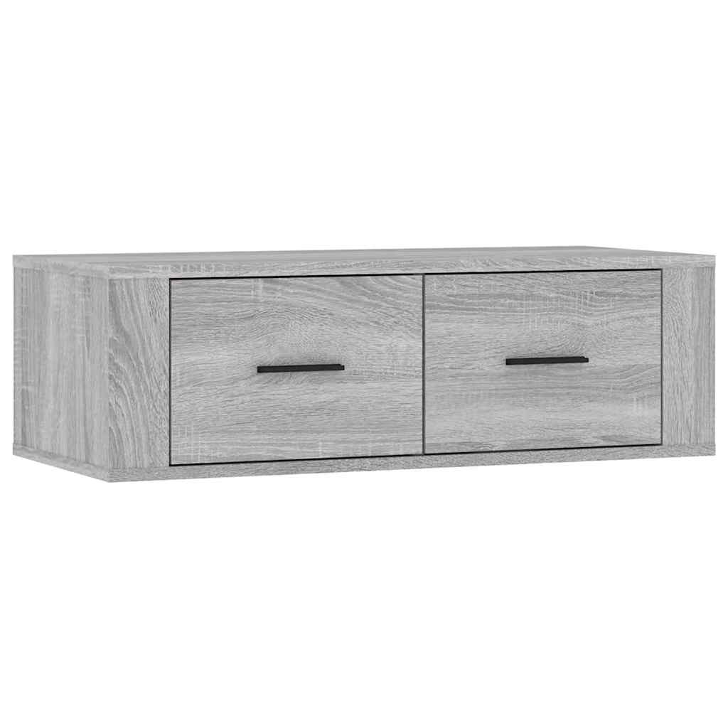 vidaXL Hanging TV Cabinet Grey Sonoma 80x36x25 cm Engineered Wood 2