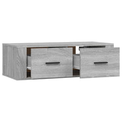 vidaXL Hanging TV Cabinet Grey Sonoma 80x36x25 cm Engineered Wood 4