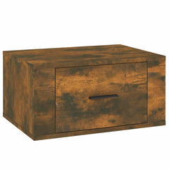 vidaXL Wall-mounted Bedside Cabinets 2 pcs Smoked Oak 50x36x25 cm 6