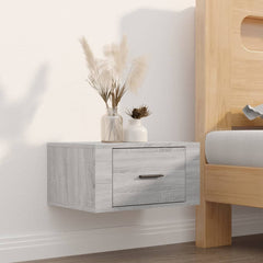 vidaXL Wall-mounted Bedside Cabinets 2 pcs Grey Sonoma 50x36x25 cm 3