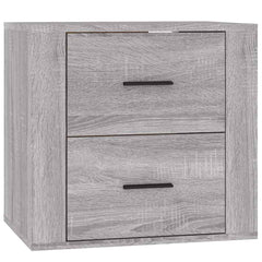 vidaXL Wall-mounted Bedside Cabinet Grey Sonoma 50x36x47 cm 2