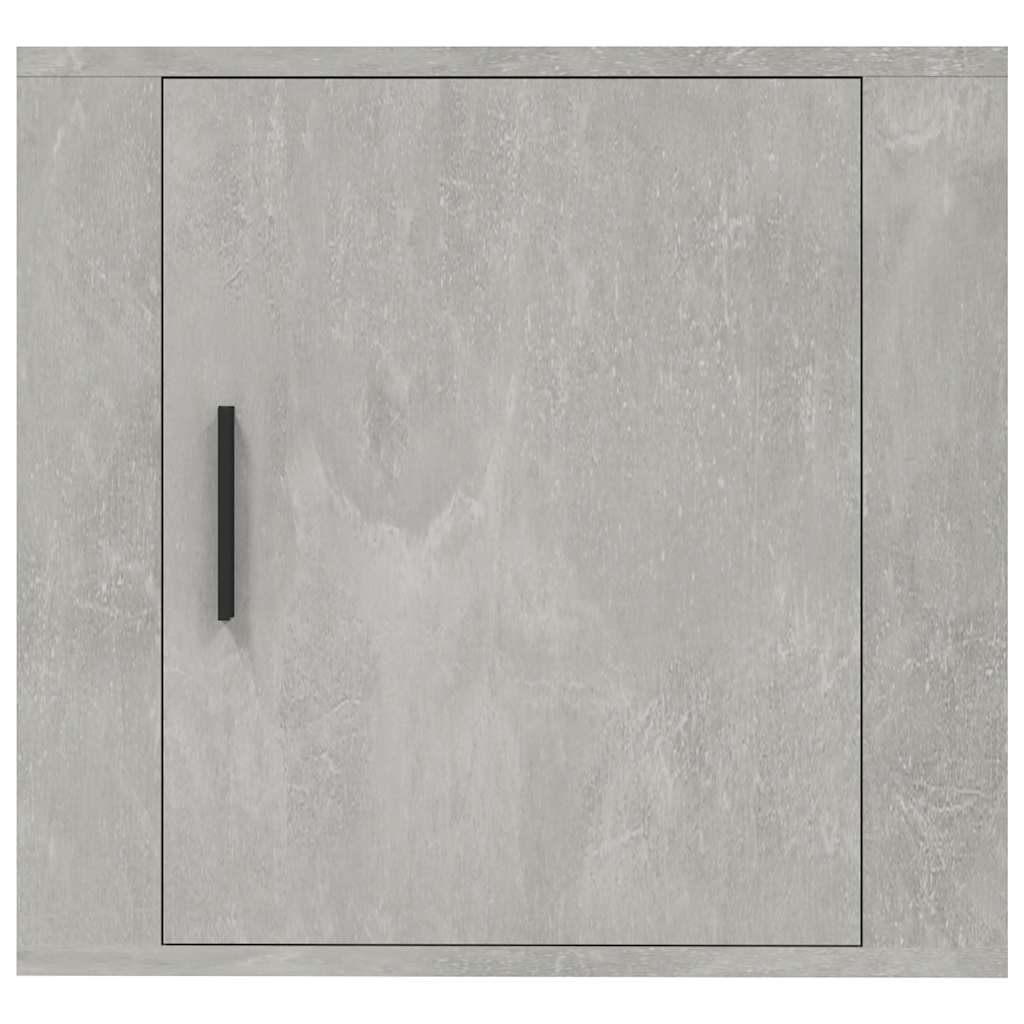 vidaXL Wall-mounted Bedside Cabinets 2 pcs Concrete Grey 50x30x47 cm 6