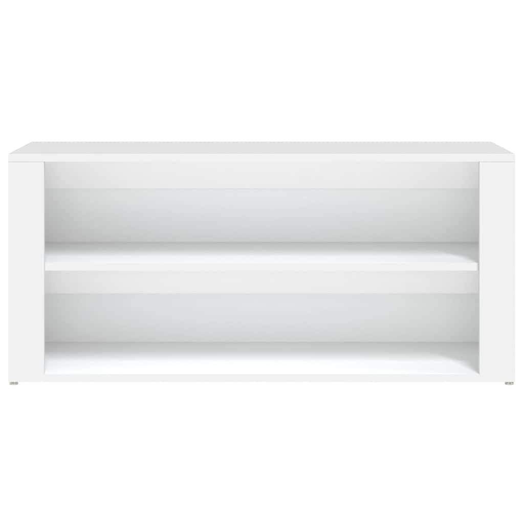 vidaXL Shoe Rack White 100x35x45 cm Engineered Wood 5