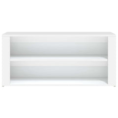 vidaXL Shoe Rack White 100x35x45 cm Engineered Wood 5