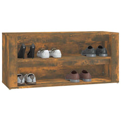 vidaXL Shoe Rack | Smoked oak | Engineered wood | Medium | Shoe Rack 4