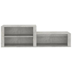 vidaXL Shoe Cabinet Concrete Grey 150x35x45 cm Engineered Wood 5