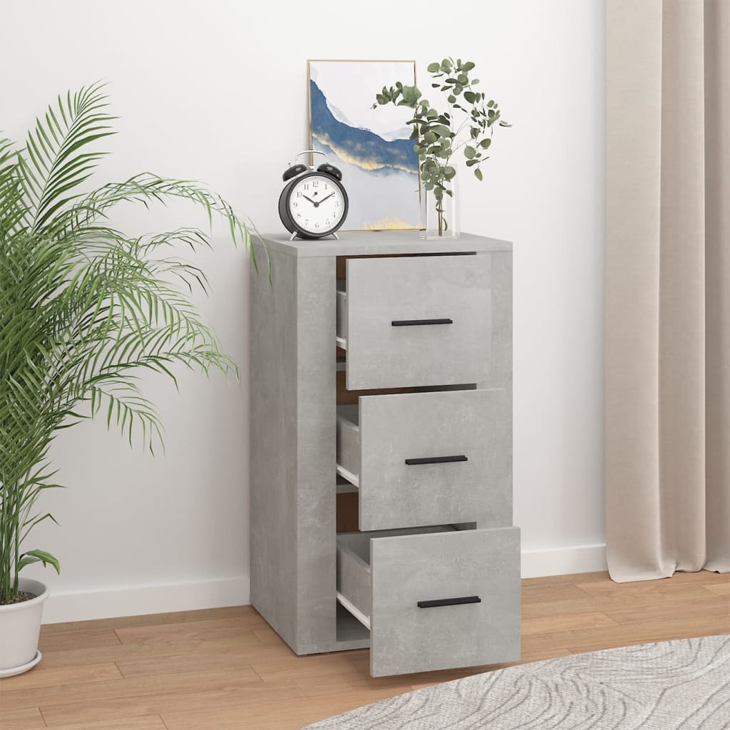 vidaXL Sideboard Concrete Grey 40x33x70 cm Engineered Wood 6